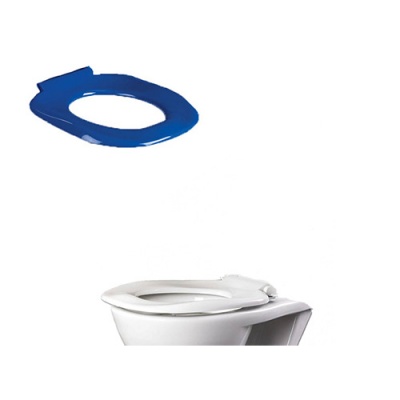 Ergonomic Toilet Seat without Lid (Blue or White)